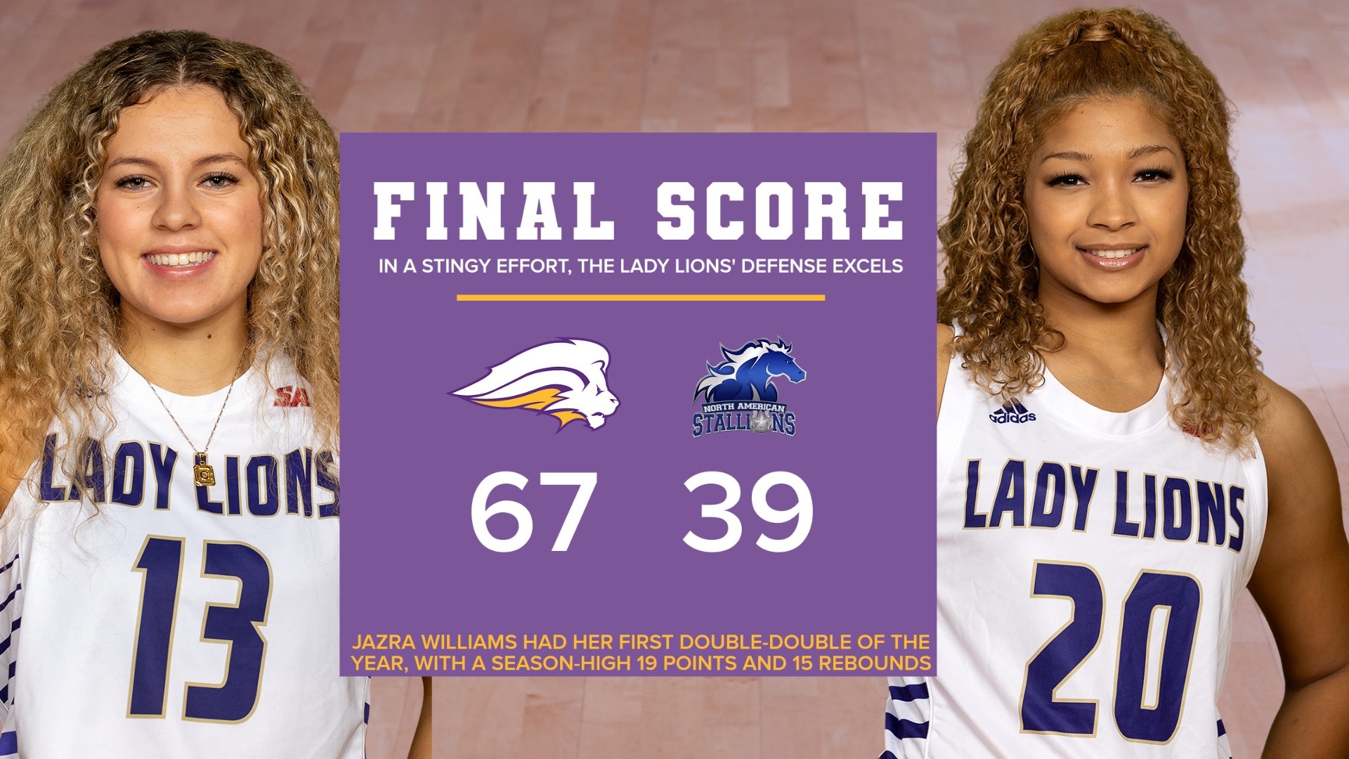 The Lady Lions' defense performs admirably in a stingy effort