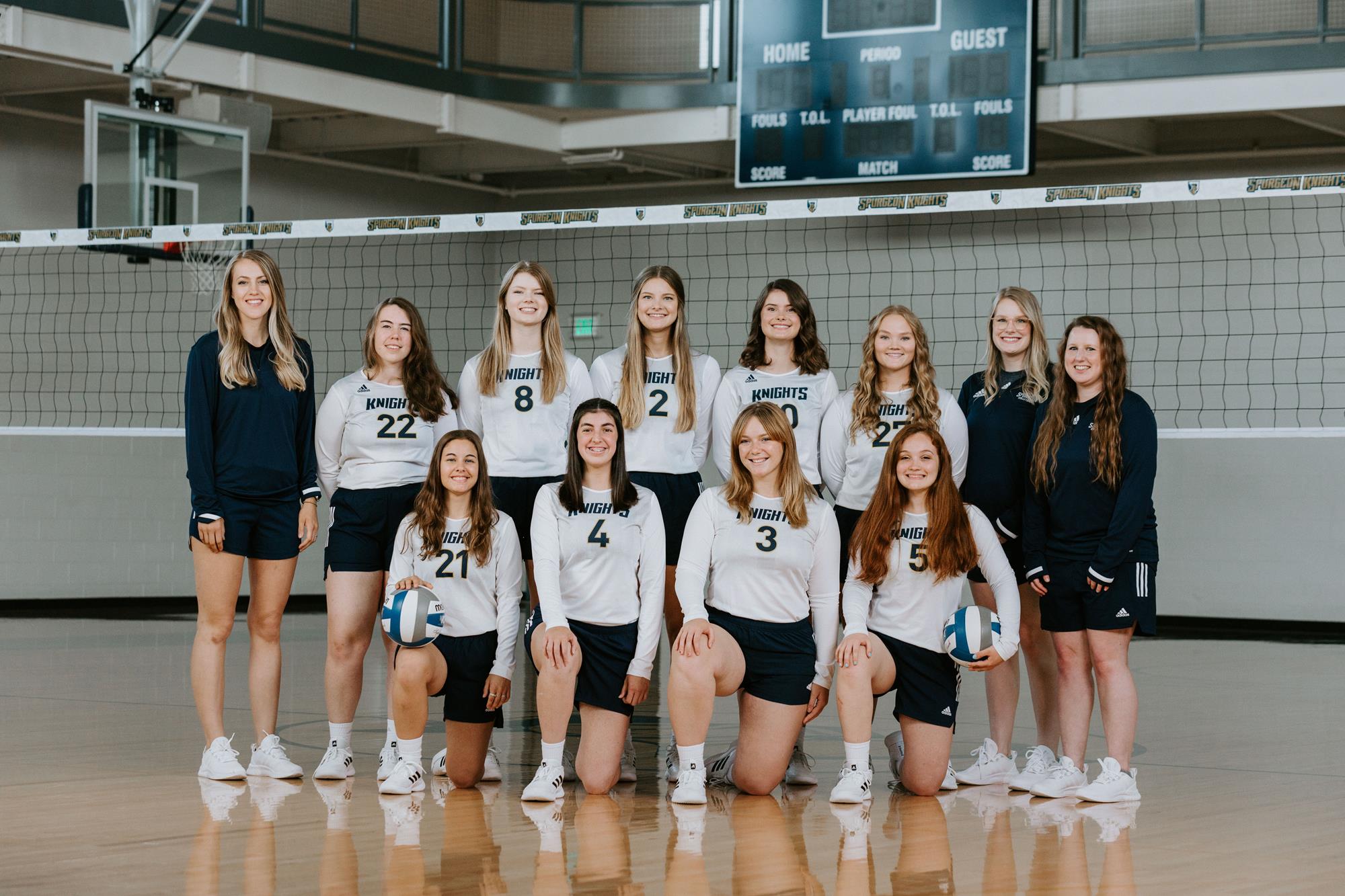 Knights Volleyball Celebrates First Win in Program History Spurgeon