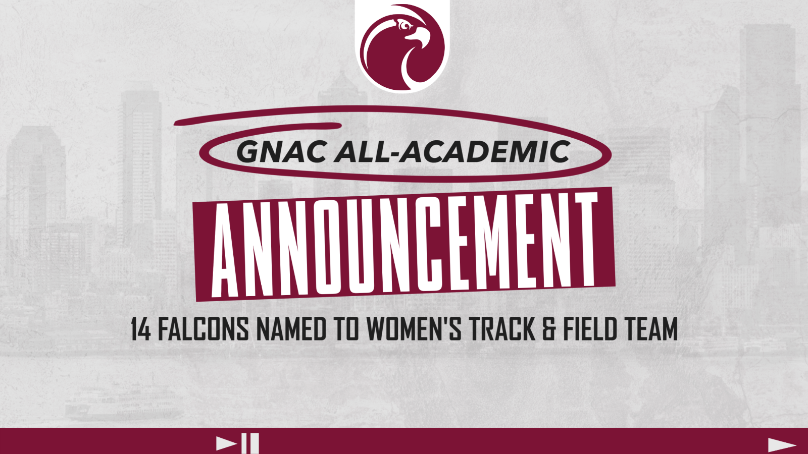 2026 GNAC women's track & field All-Academic main hole.
