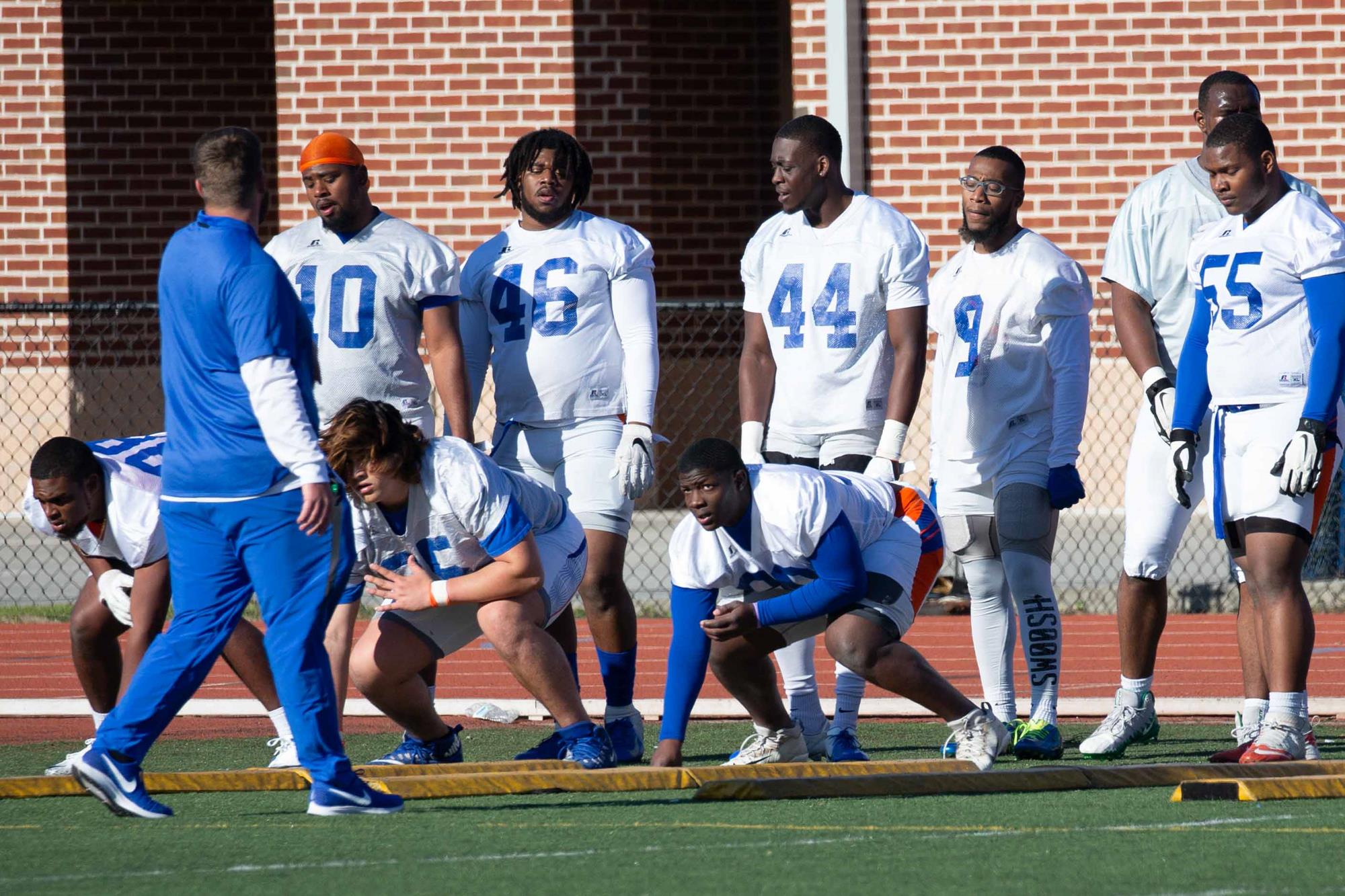 scoring points at SSU spring football practice Savannah