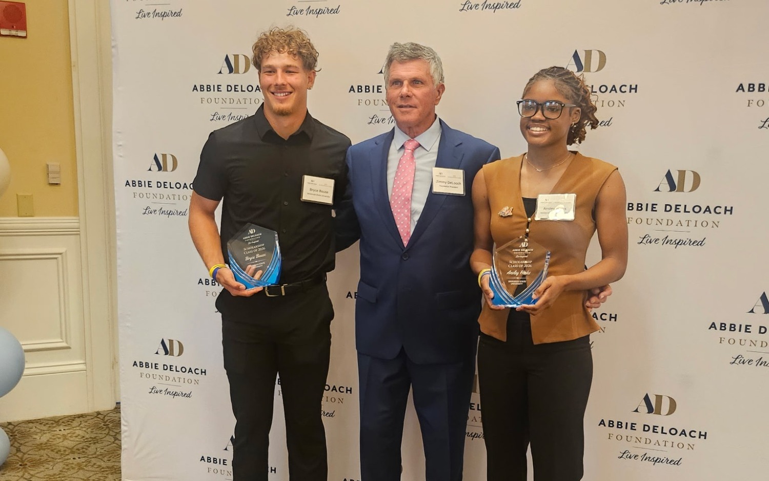 Hicks, Bause at '26 Abbey Deloach Scholarship Luncheon