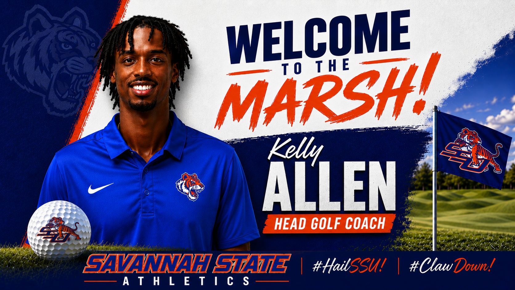 Kelly Allen New Golf Coach Graphic