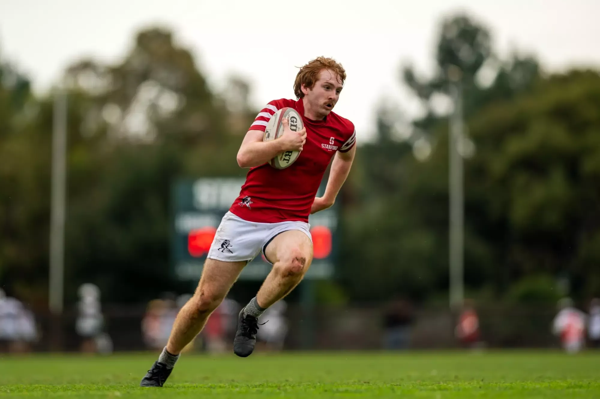 Luffman sprints away