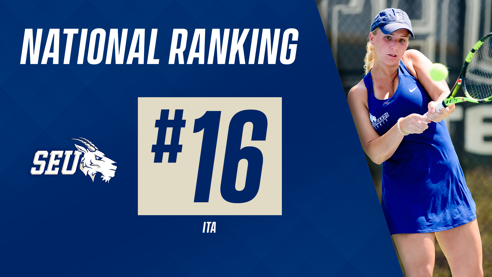 St. Edward's women's tennis is ranked 16th in the nation