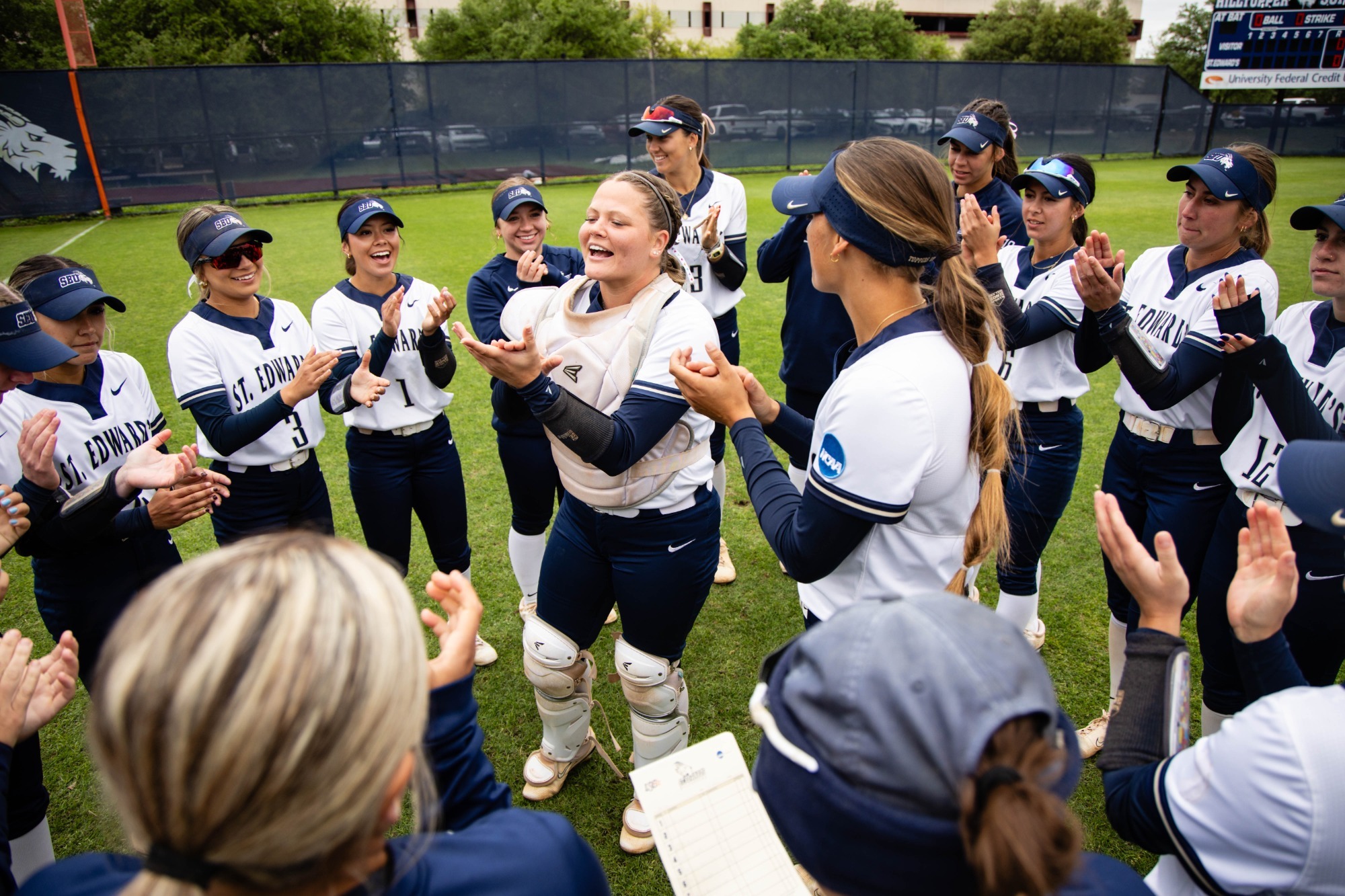 Softball pregame ritual