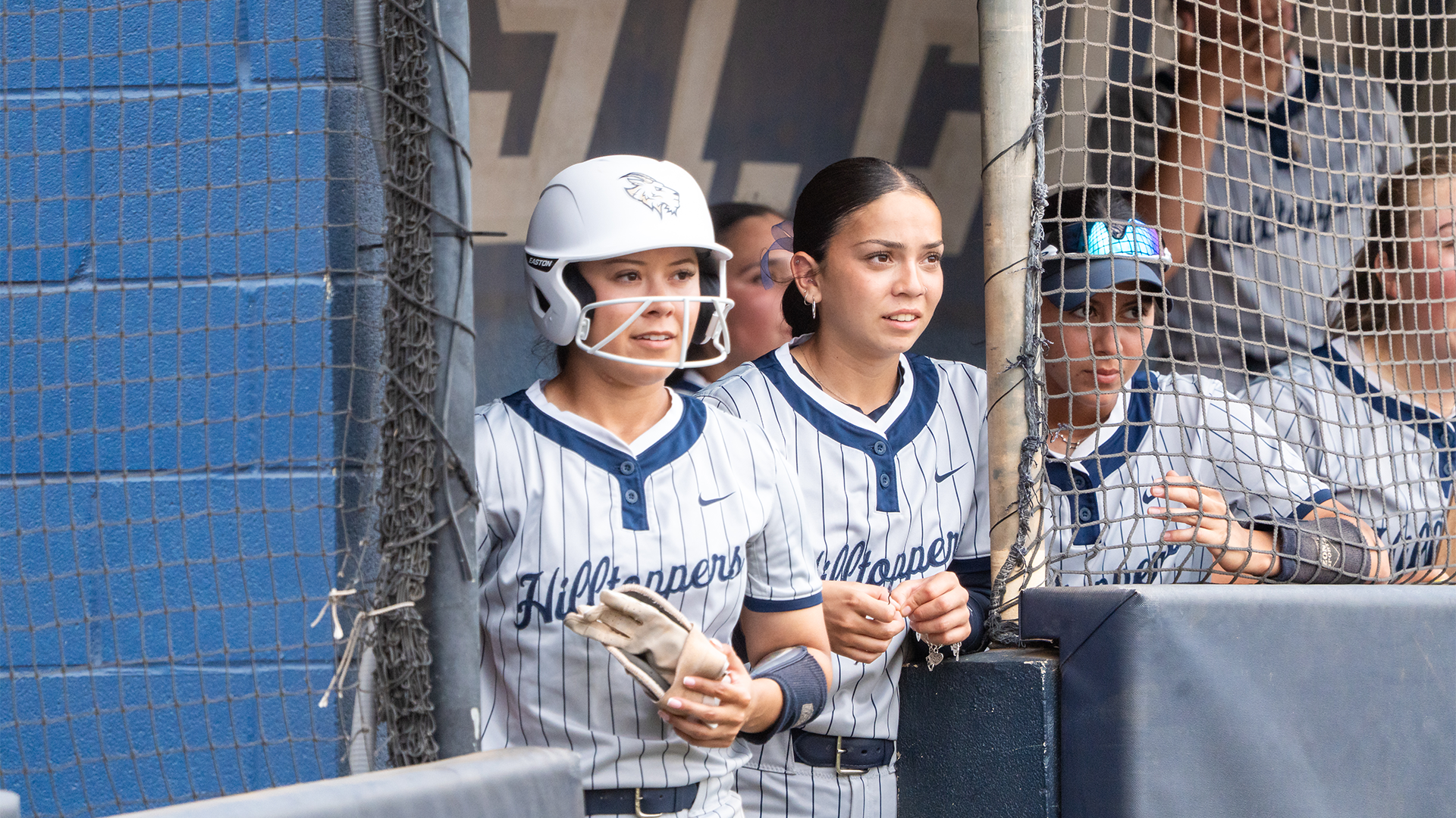 Ari Vidales in the dugout