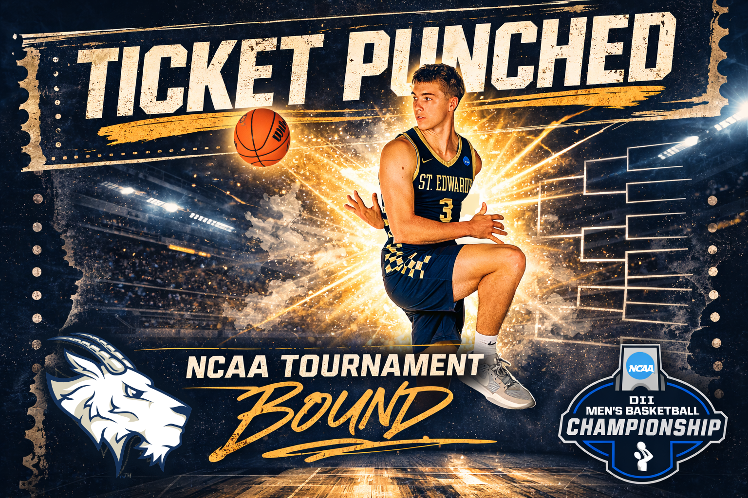 Men's Basketball NCAA Tournament Graphic