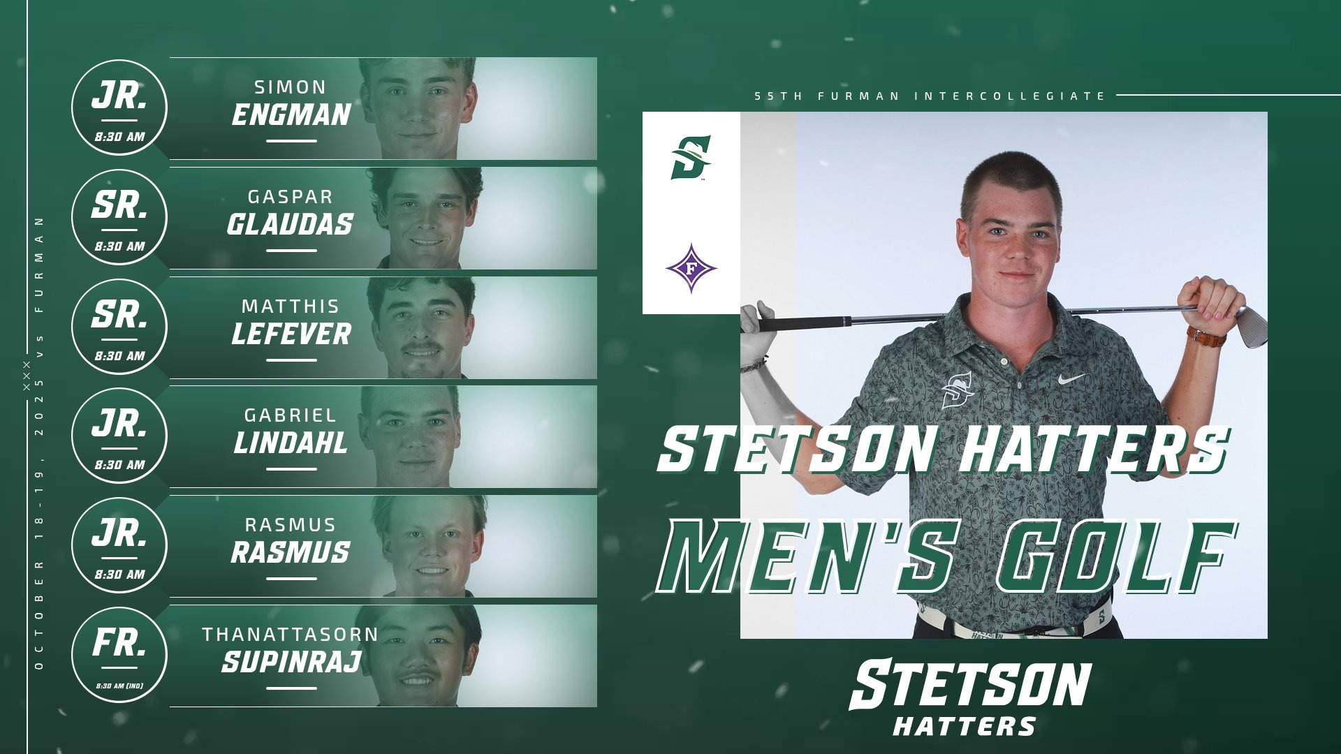 Men's Golf Travels To Furman Intercollegiate 2025