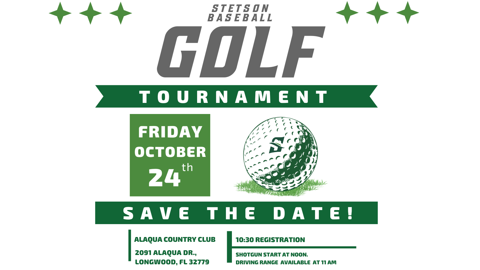 Stetson Baseball Annual Golf Tournament