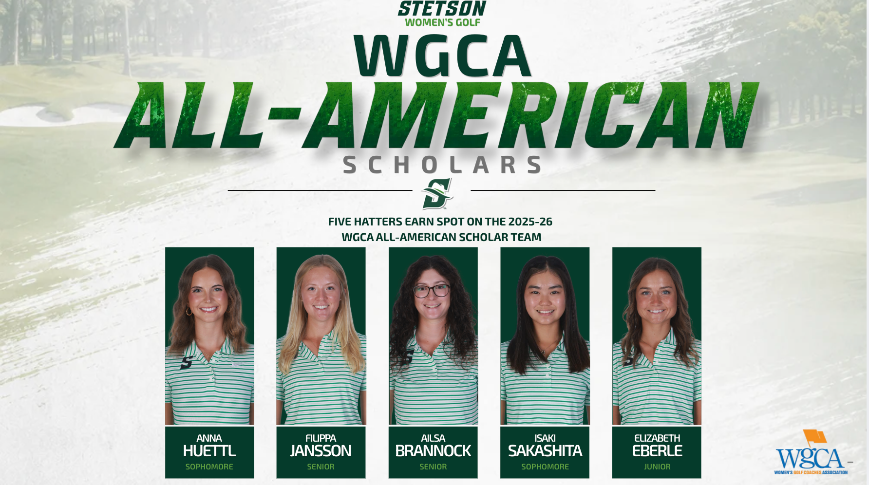 WGOLF WCGA All-AMERICAN Scholars