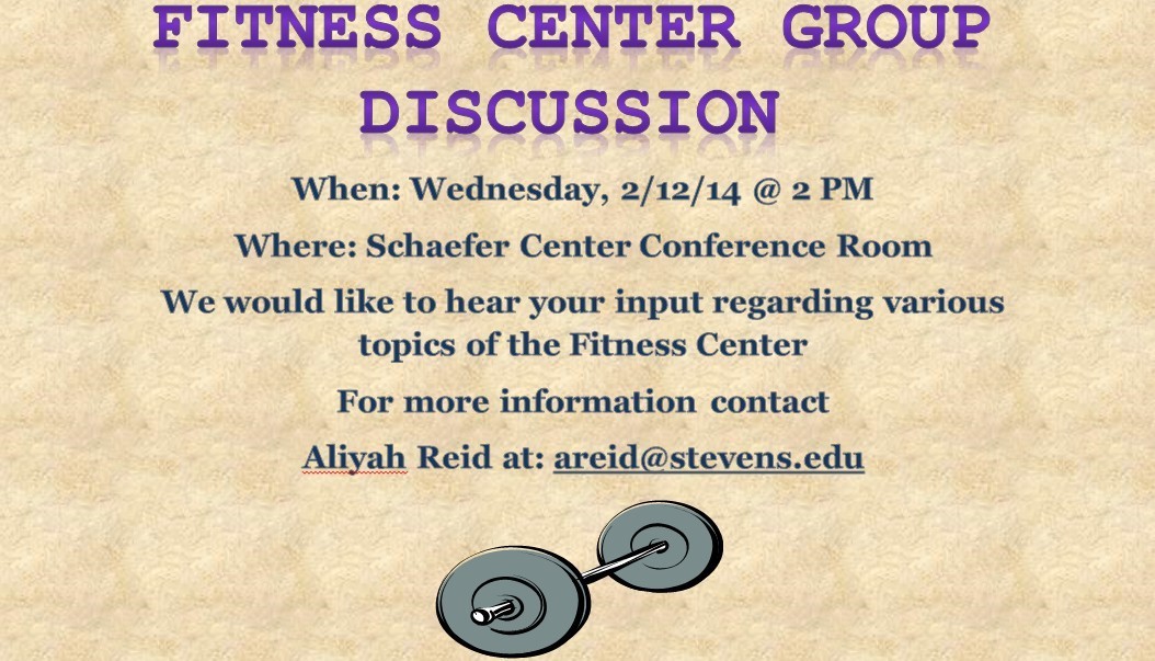FITNESS CENTER GROUP DISCUSSION