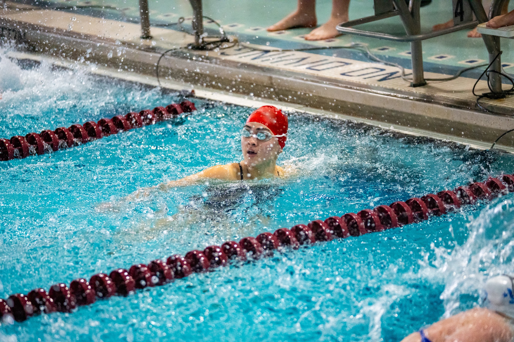 December 6, 2025 - Delaney Klaus - Stevens Swimming vs USMMA - Photo by Dave Janosz