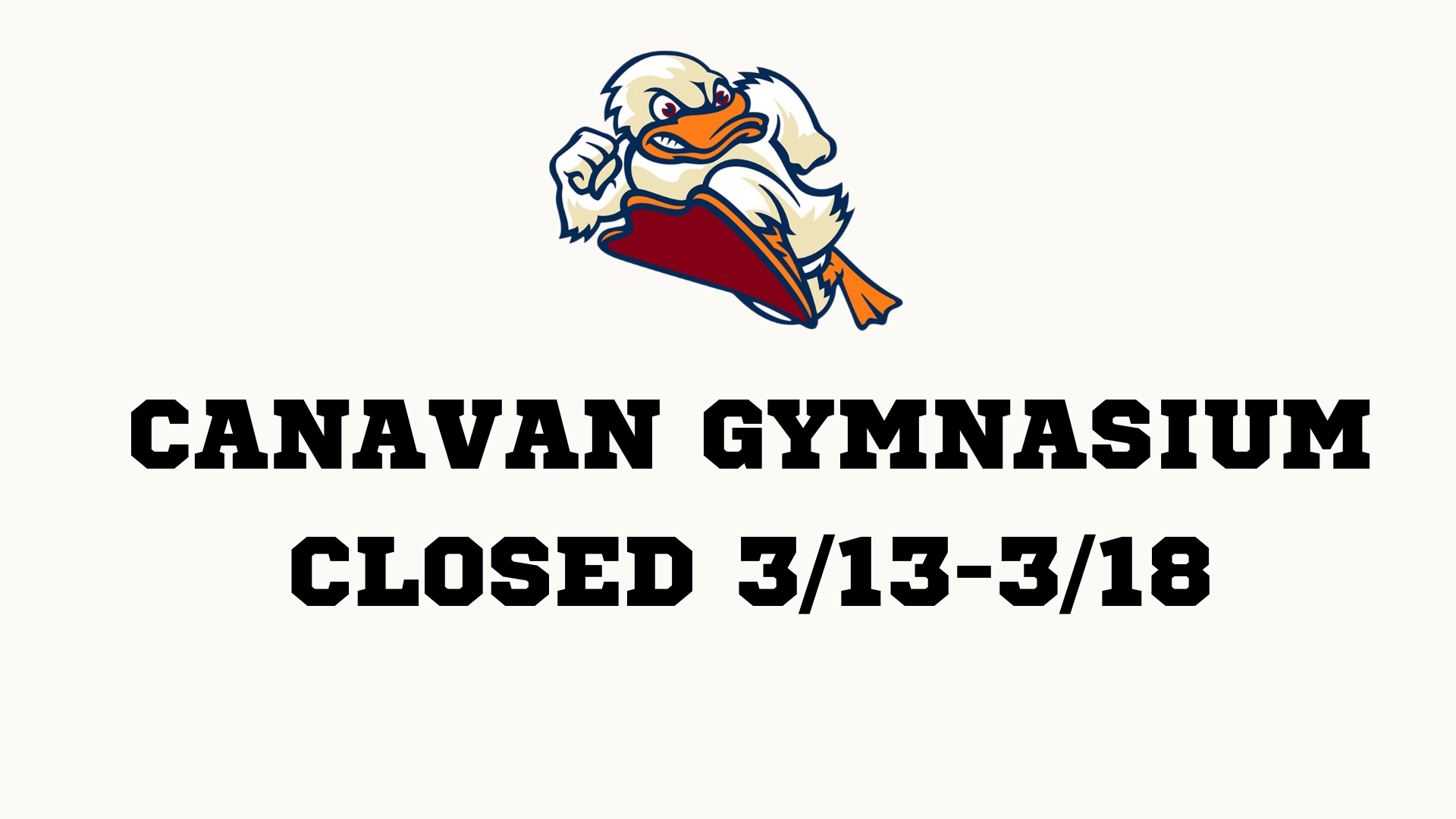 gym closed