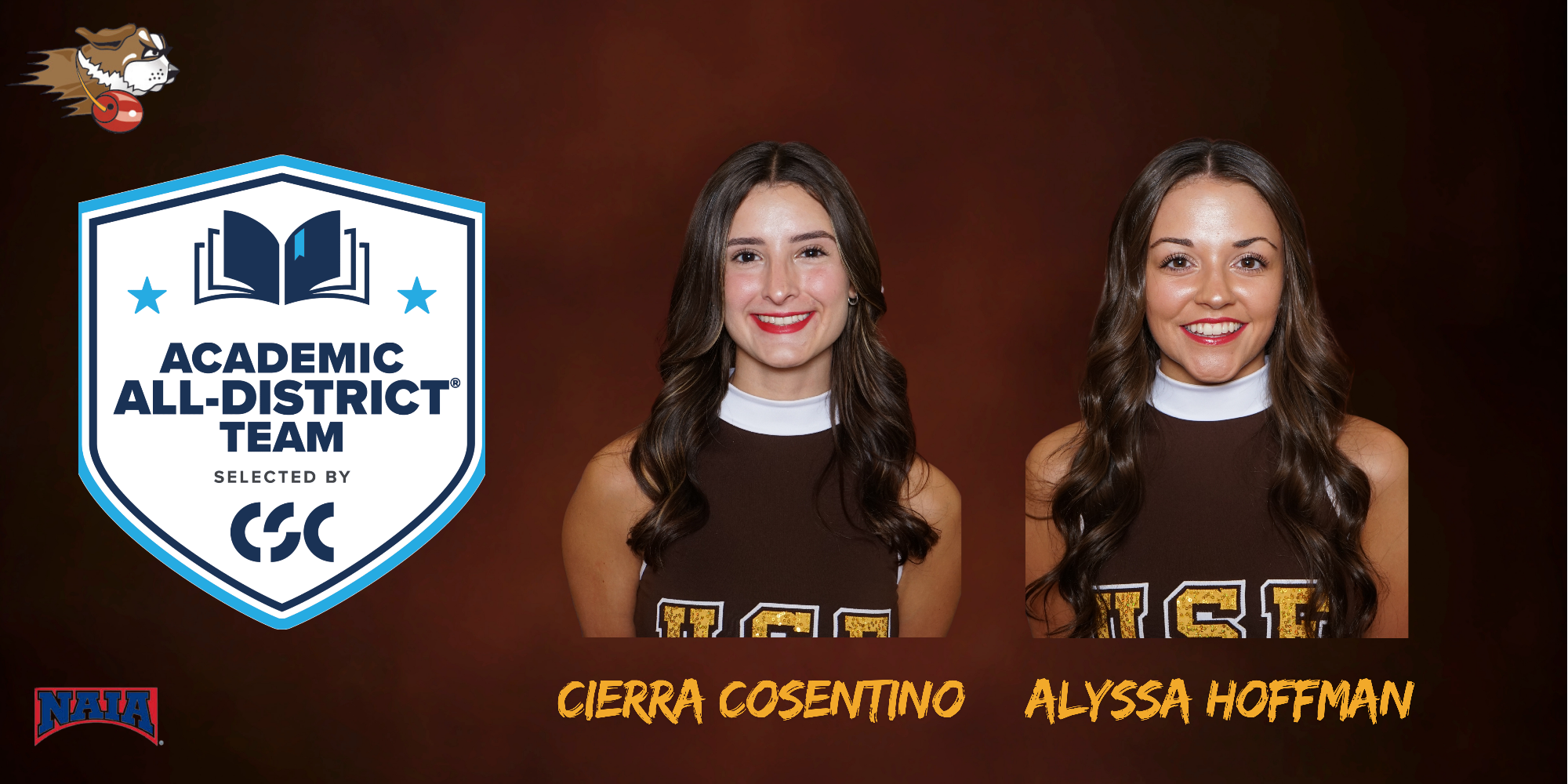Cierra Cosentino, Alyssa Hoffman WD 2024-25 CSC All-District