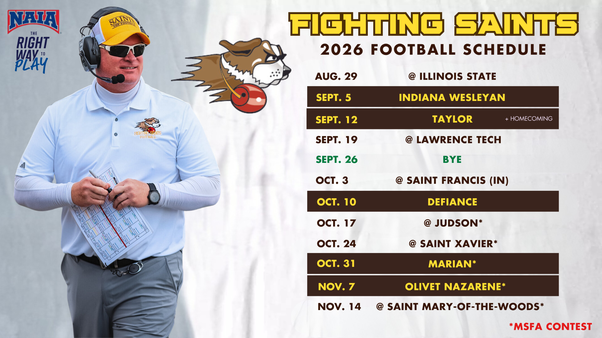 2026 Joe Curry FB Schedule Release (7-9-26)