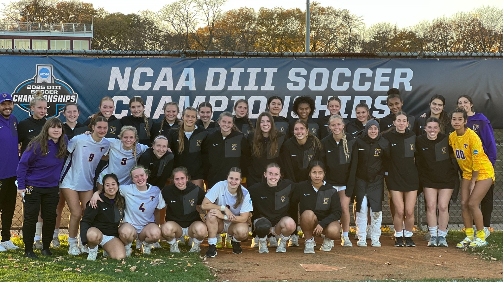 Soccer team at NCAA Regional