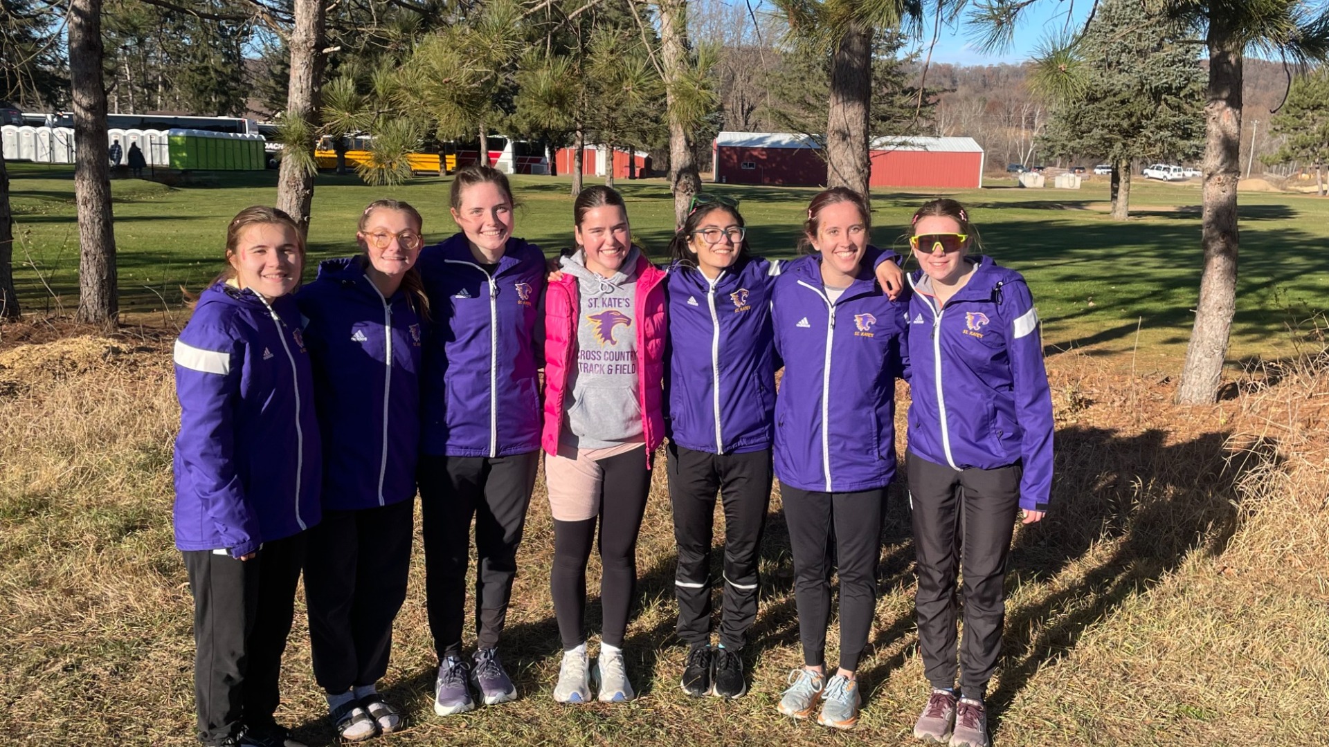 Cross Country team at NCAA Regional