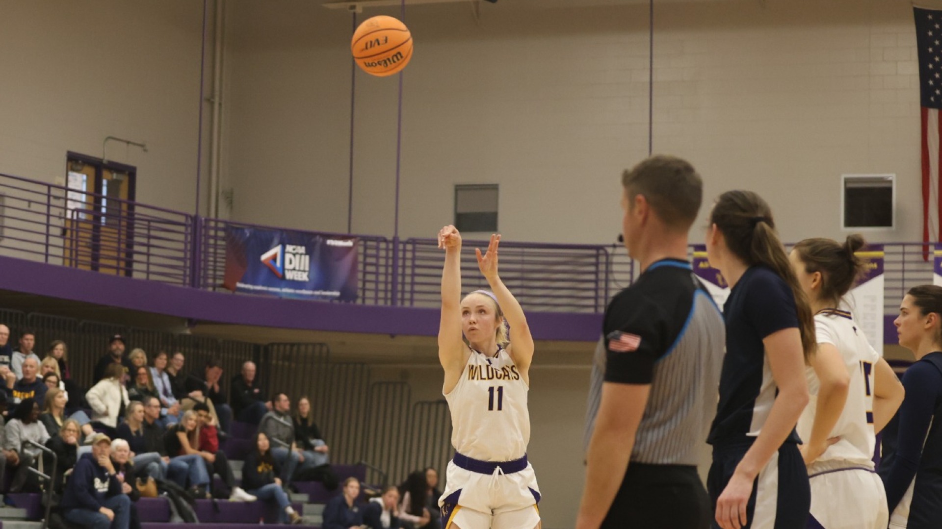 Hattie Fox at the line