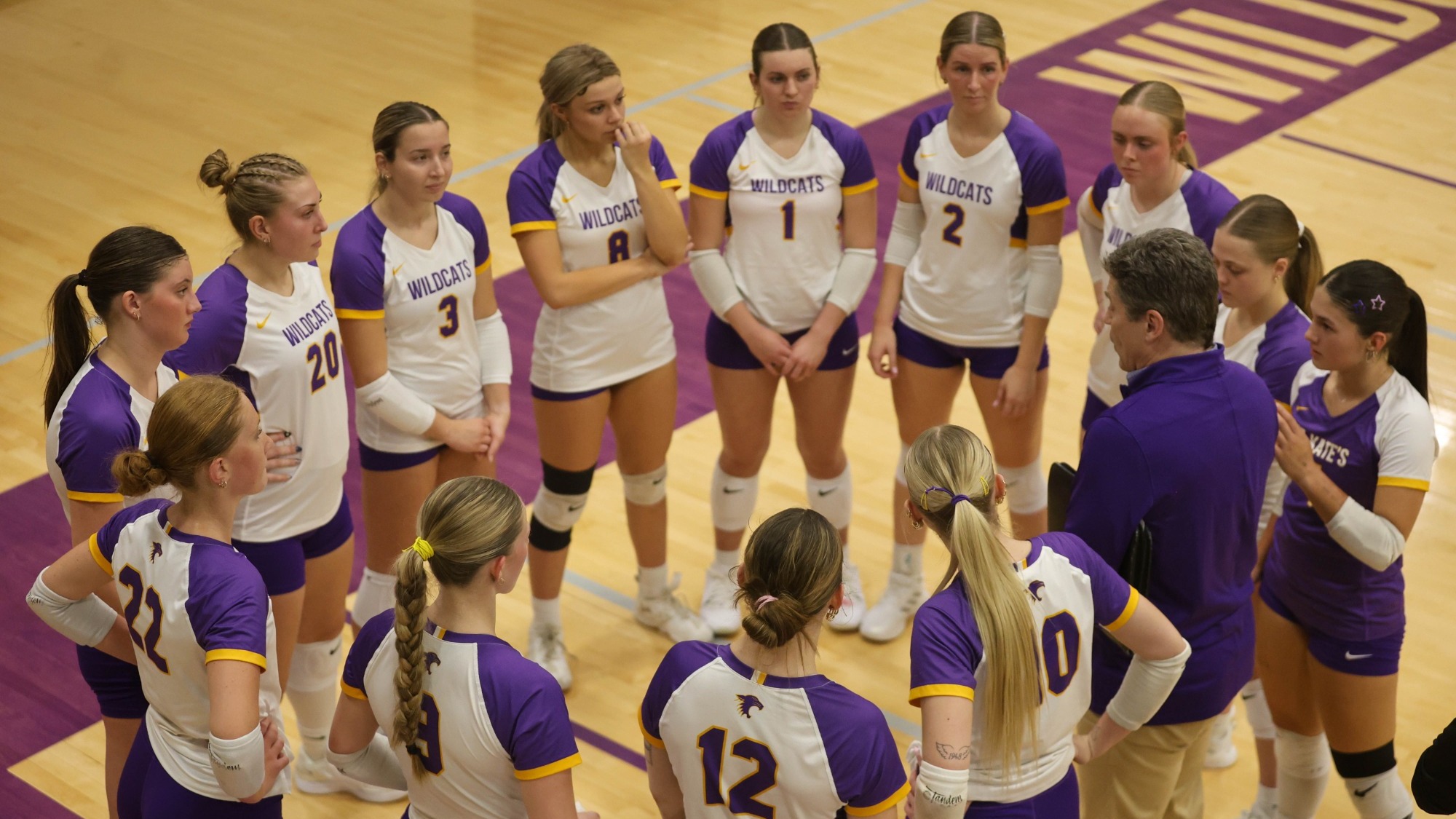 Volleyball Team with Coach