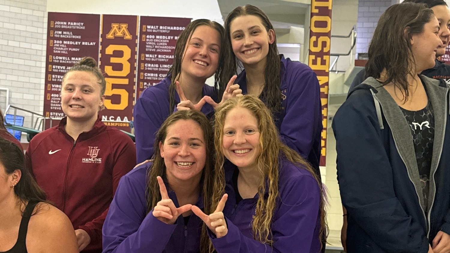 Relay team at MIAC Championships