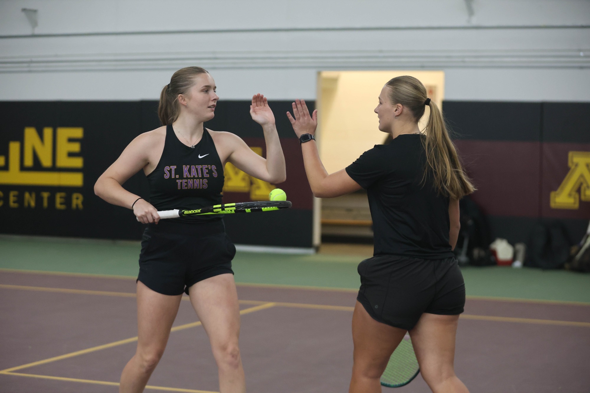 Faith Simon and Ashley King at Baseline Tennis Center
