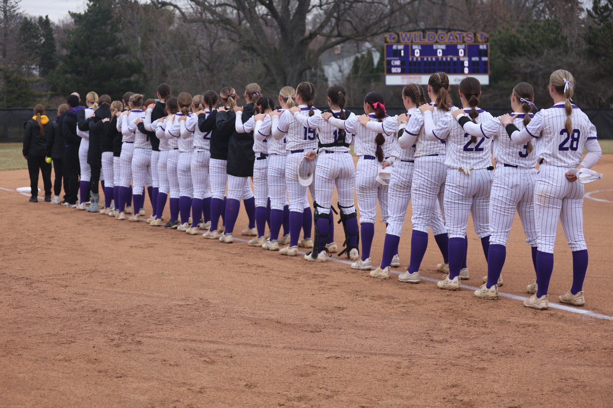 Softball team lineup