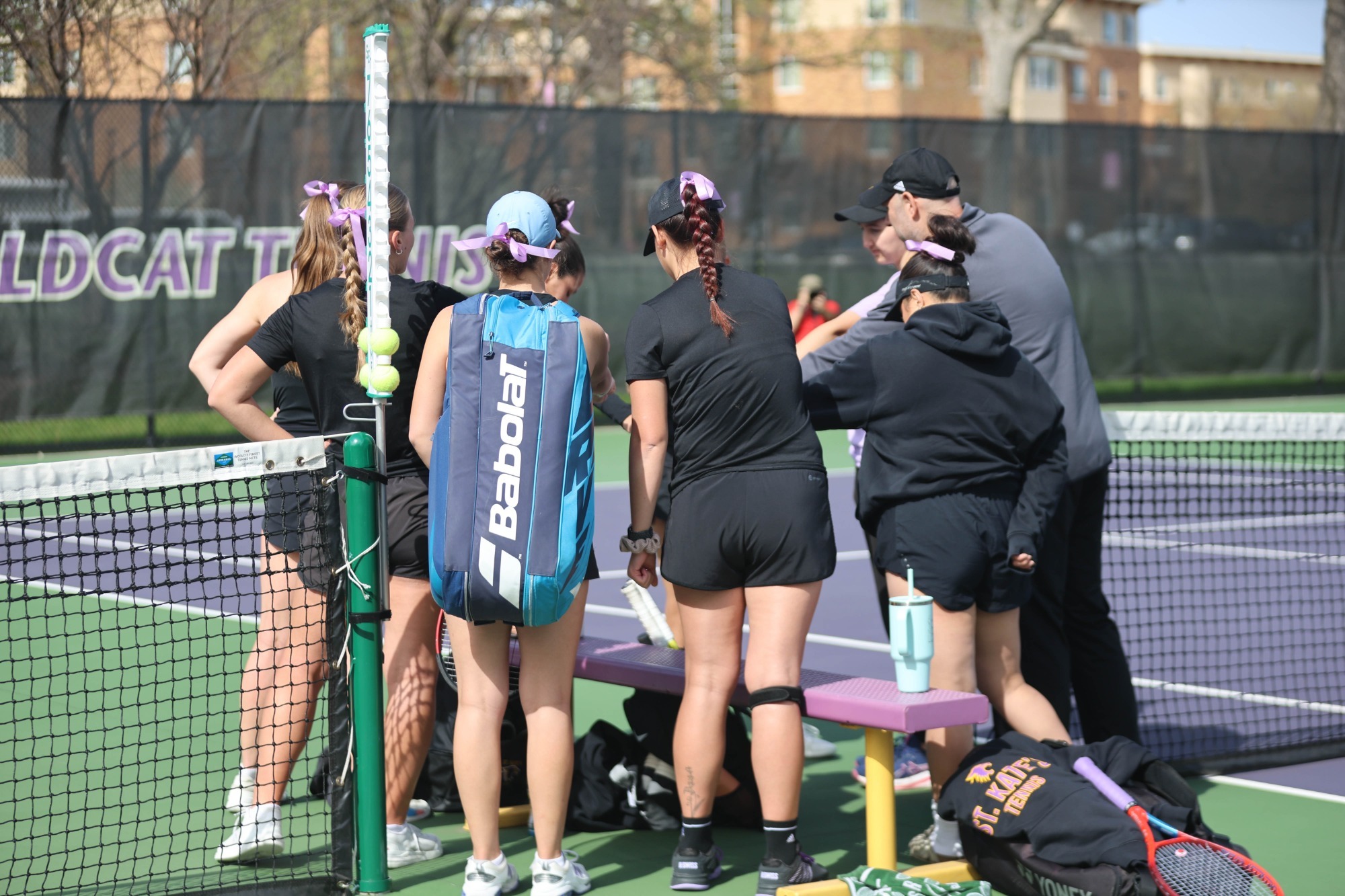 tennis huddle at home