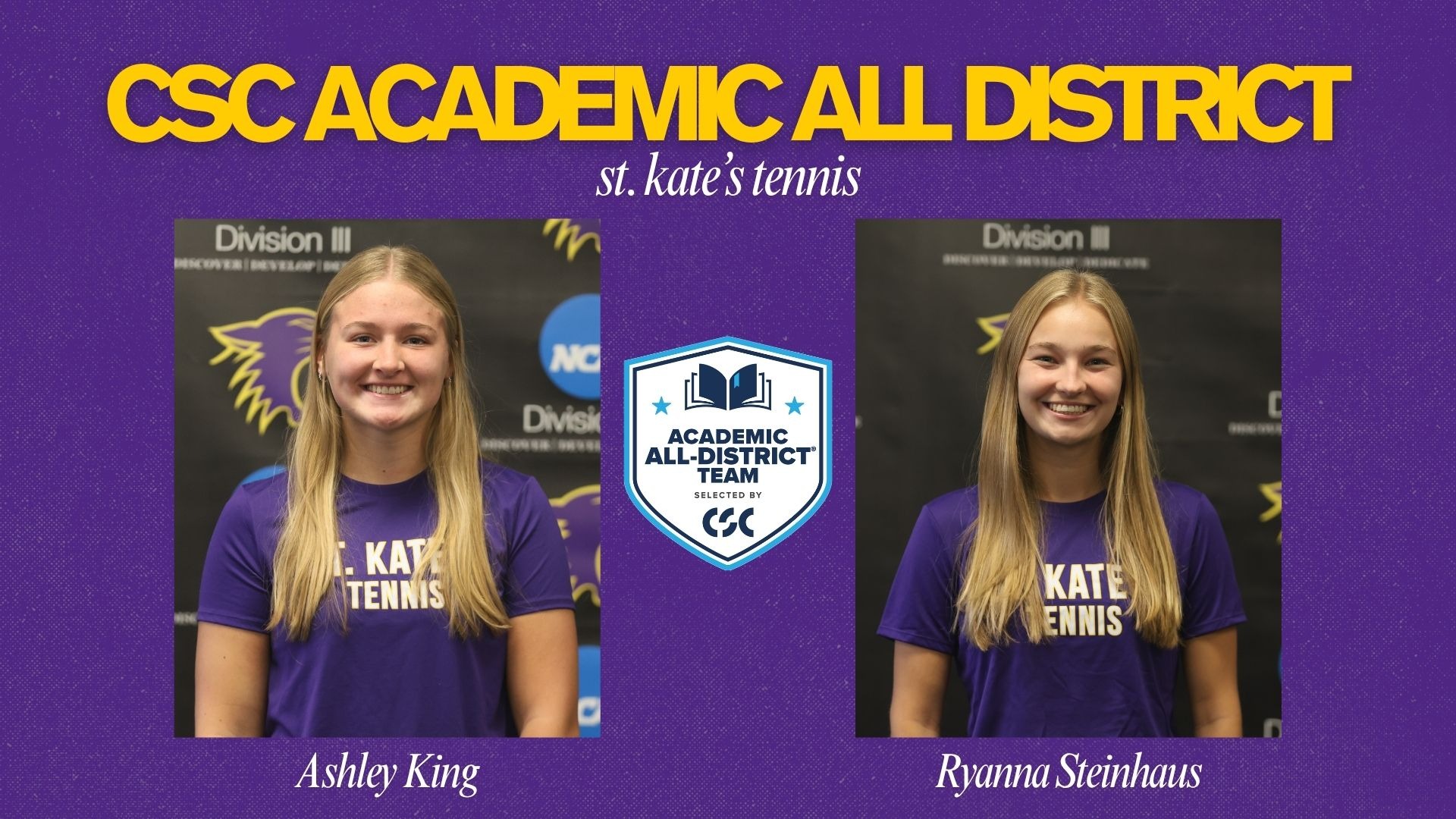CSC Academic All District Tennis