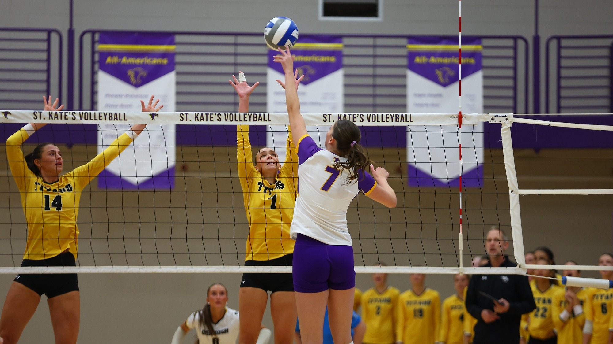 Alivia Hanover at the net 