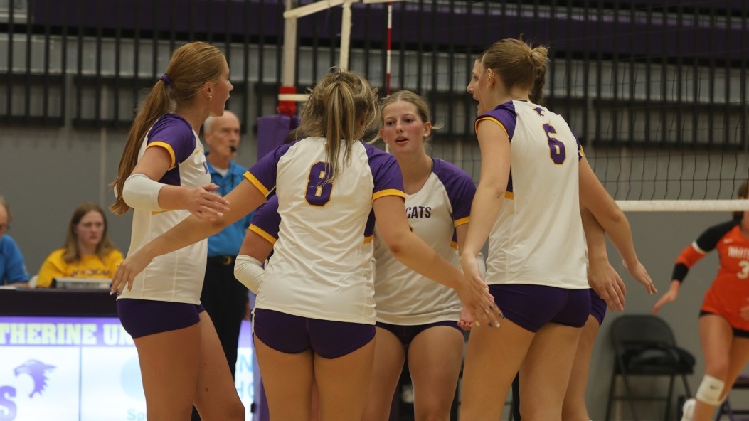 volleyball team huddle