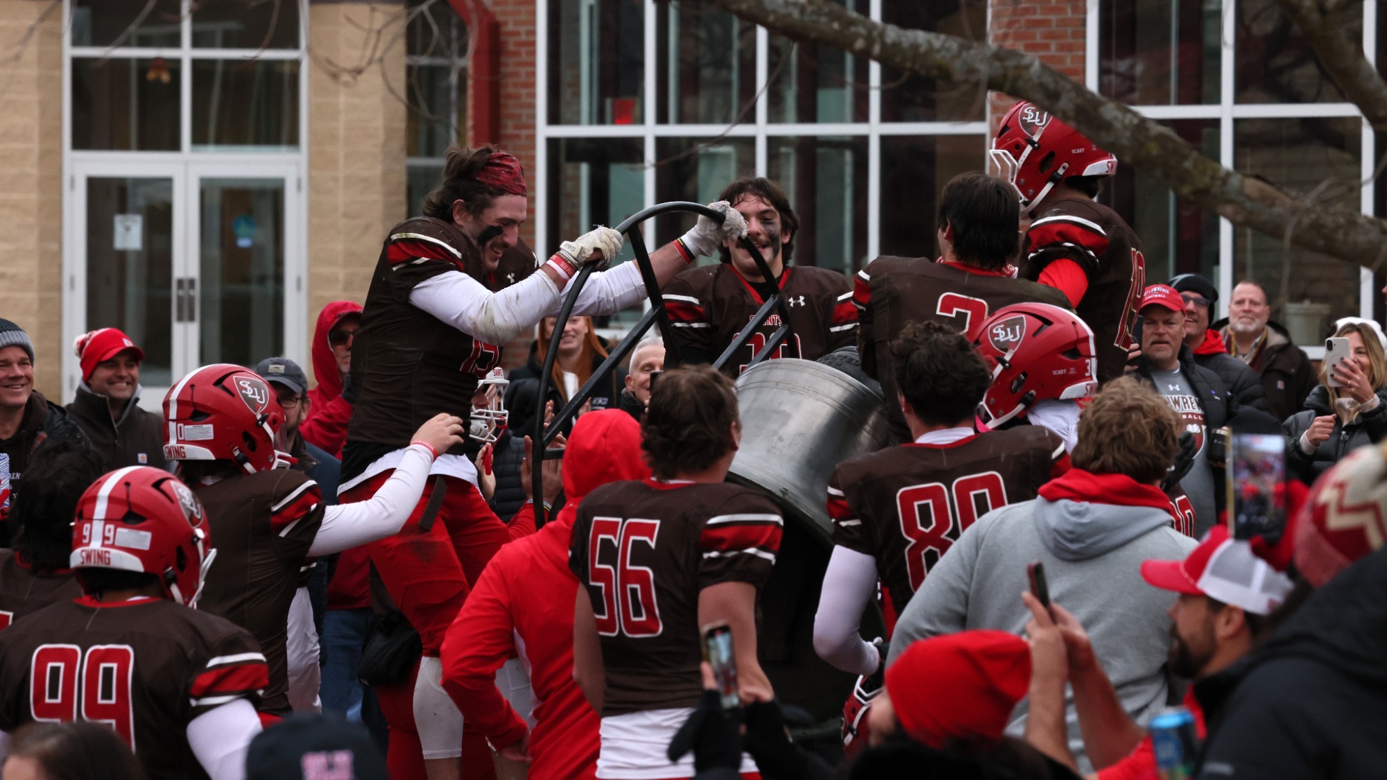 Football Victory Bell Celebration