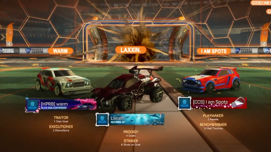 Esports Rocket League screen grab