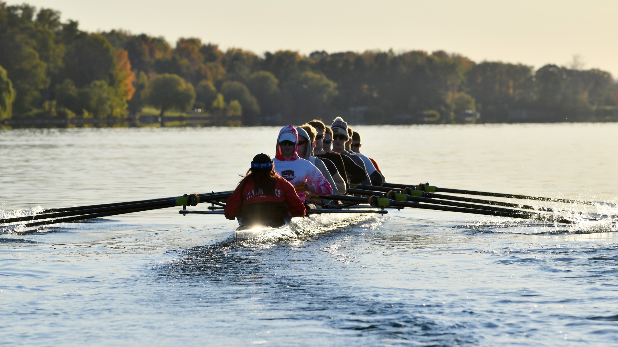 Men's Rowing practice
