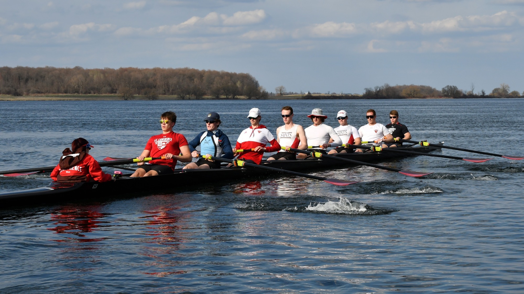 Men's Rowing action