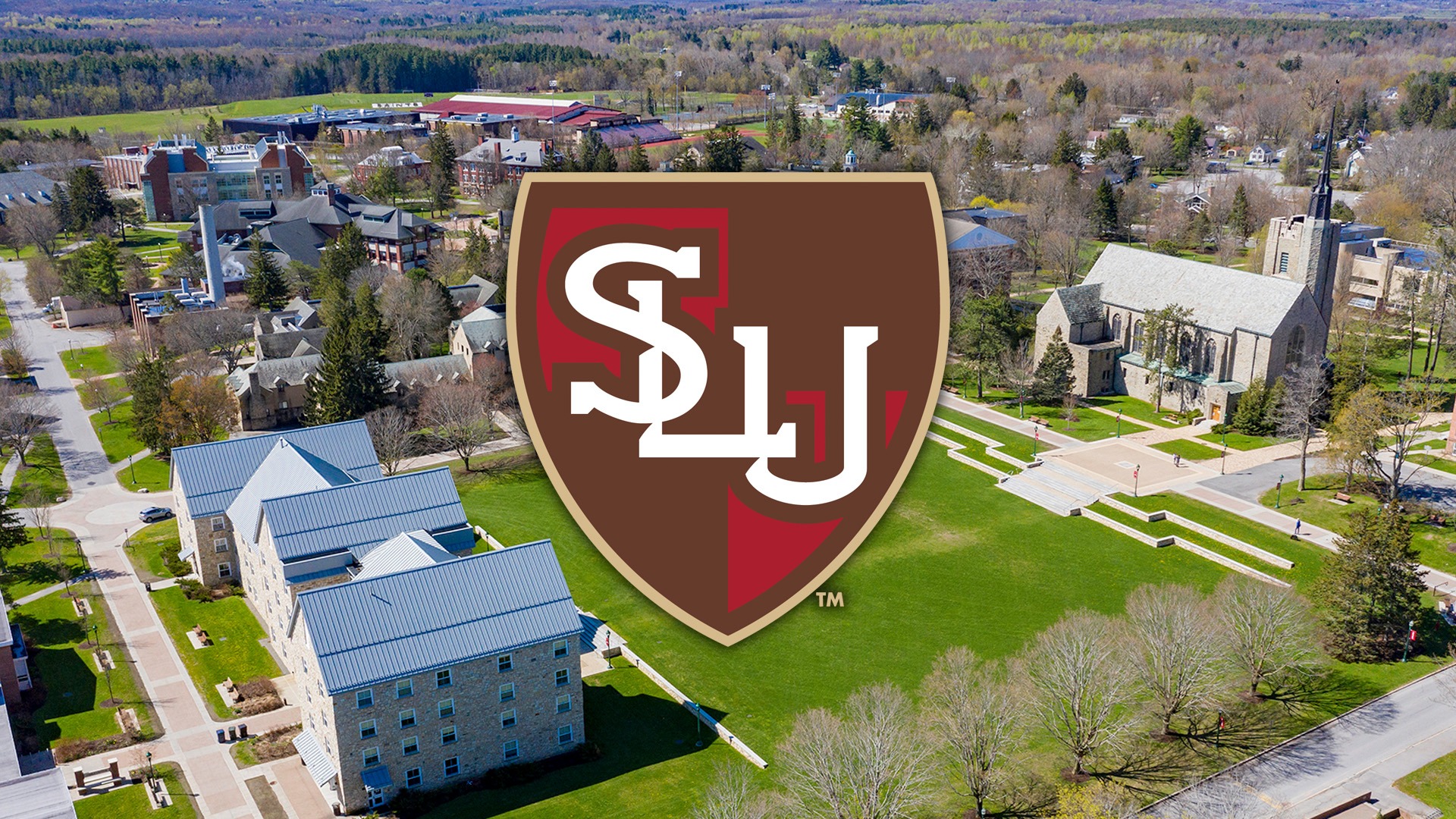 SLU Campus with Logo