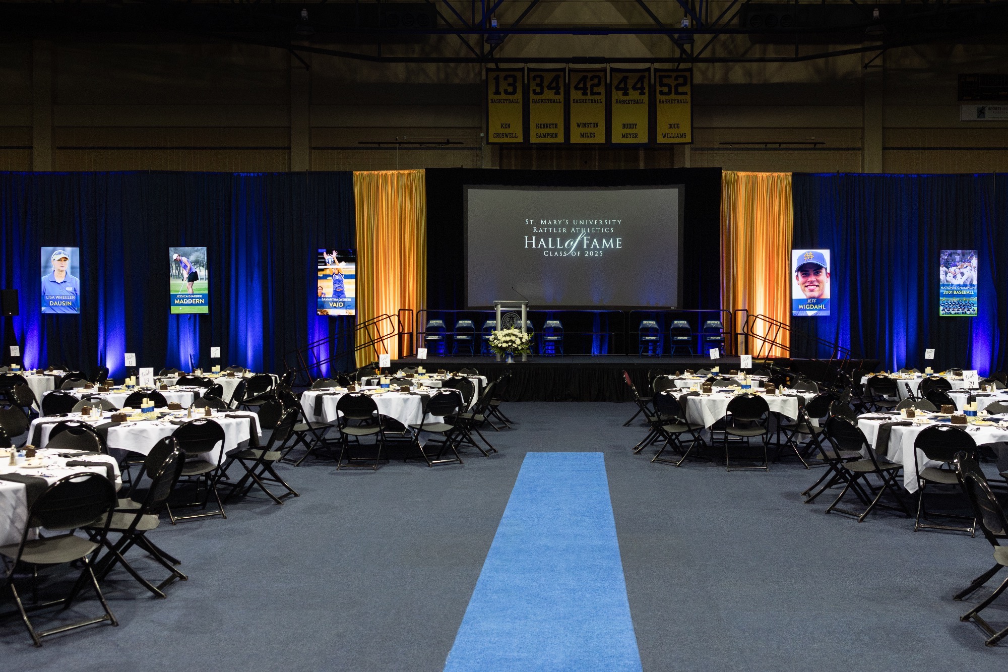 2025 Hall of Fame Reception Setup
