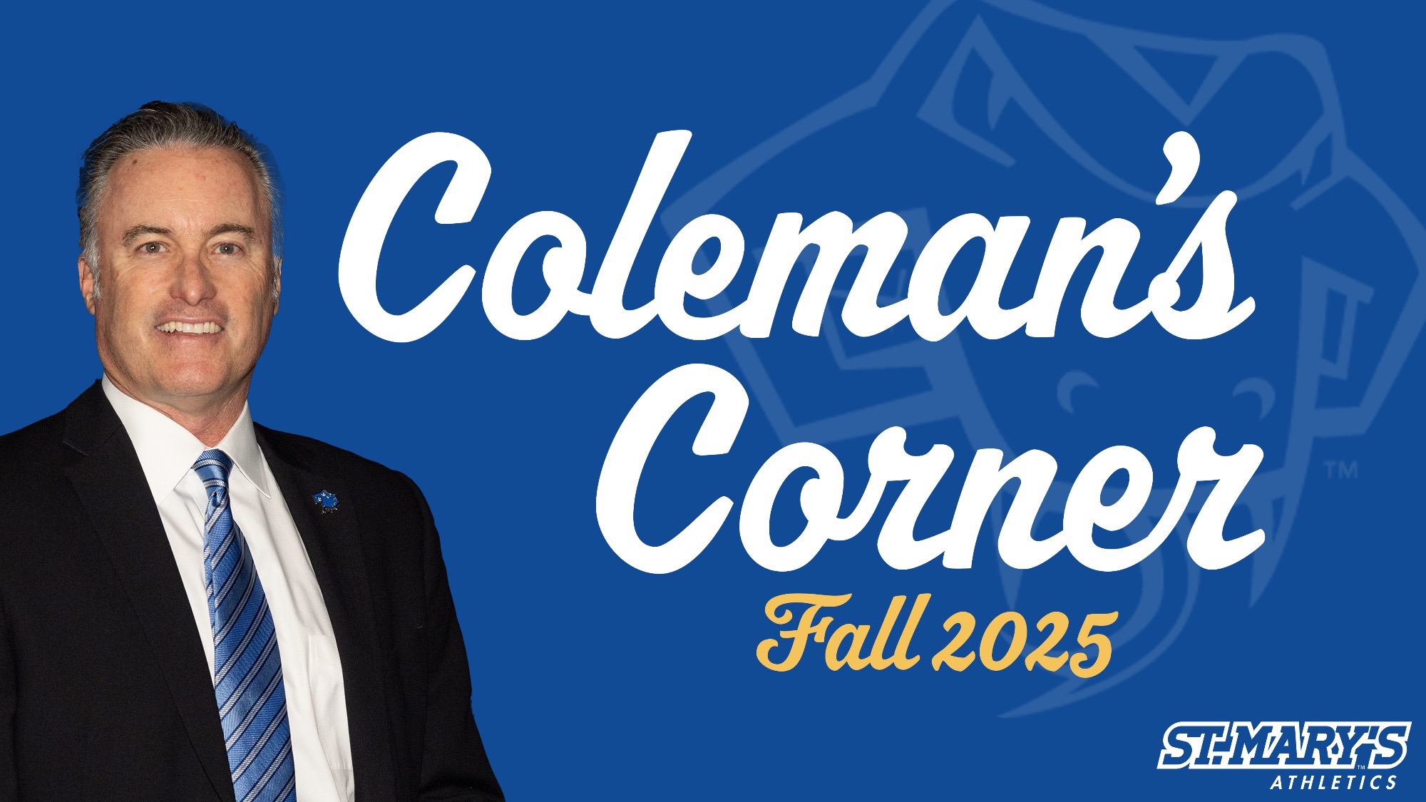 Graphic with headshot of Rob Coleman on the left and the words Coleman's Corner Fall 2025 on the right.