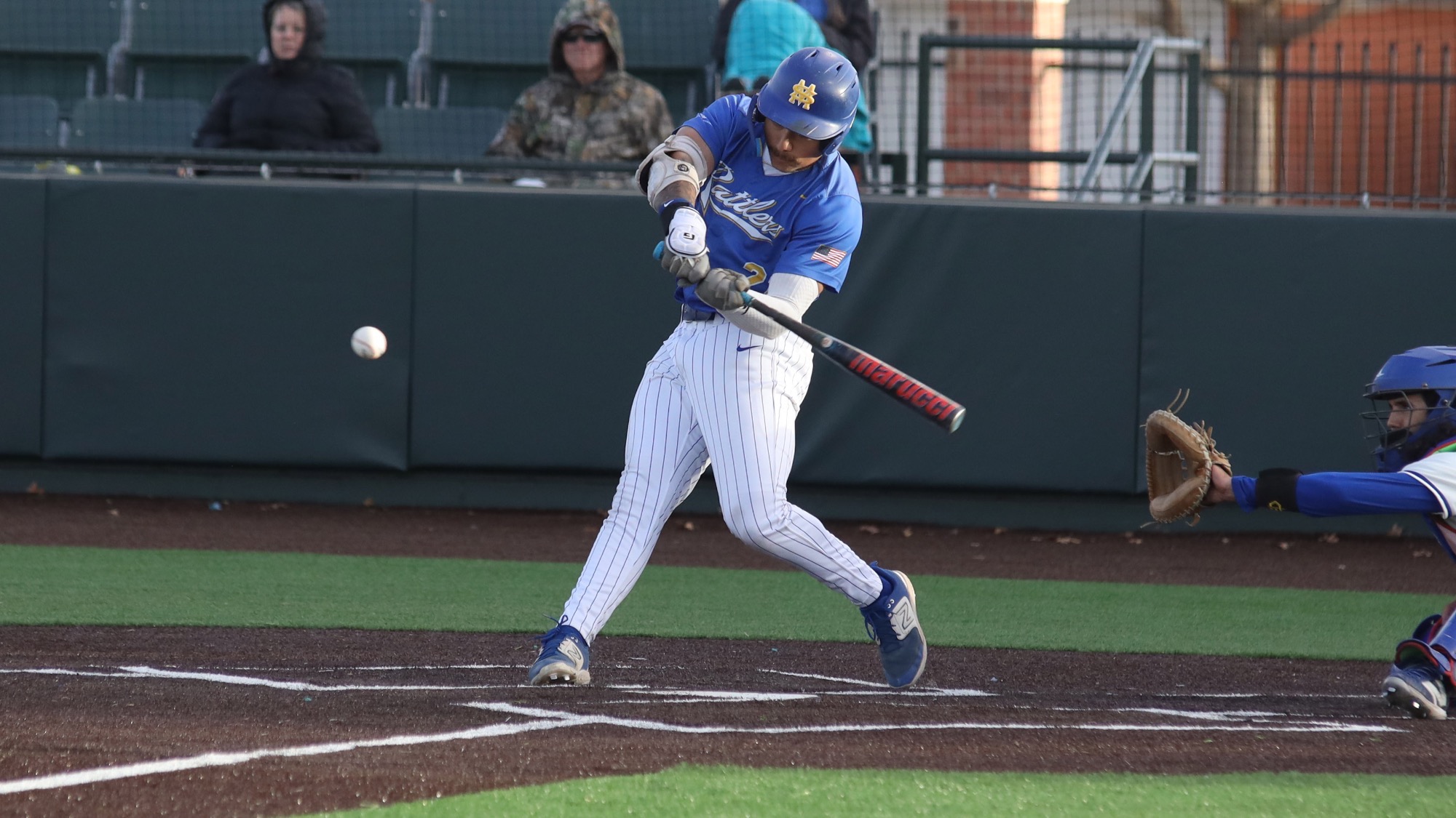 Ryan Alaniz swings at a pitch.