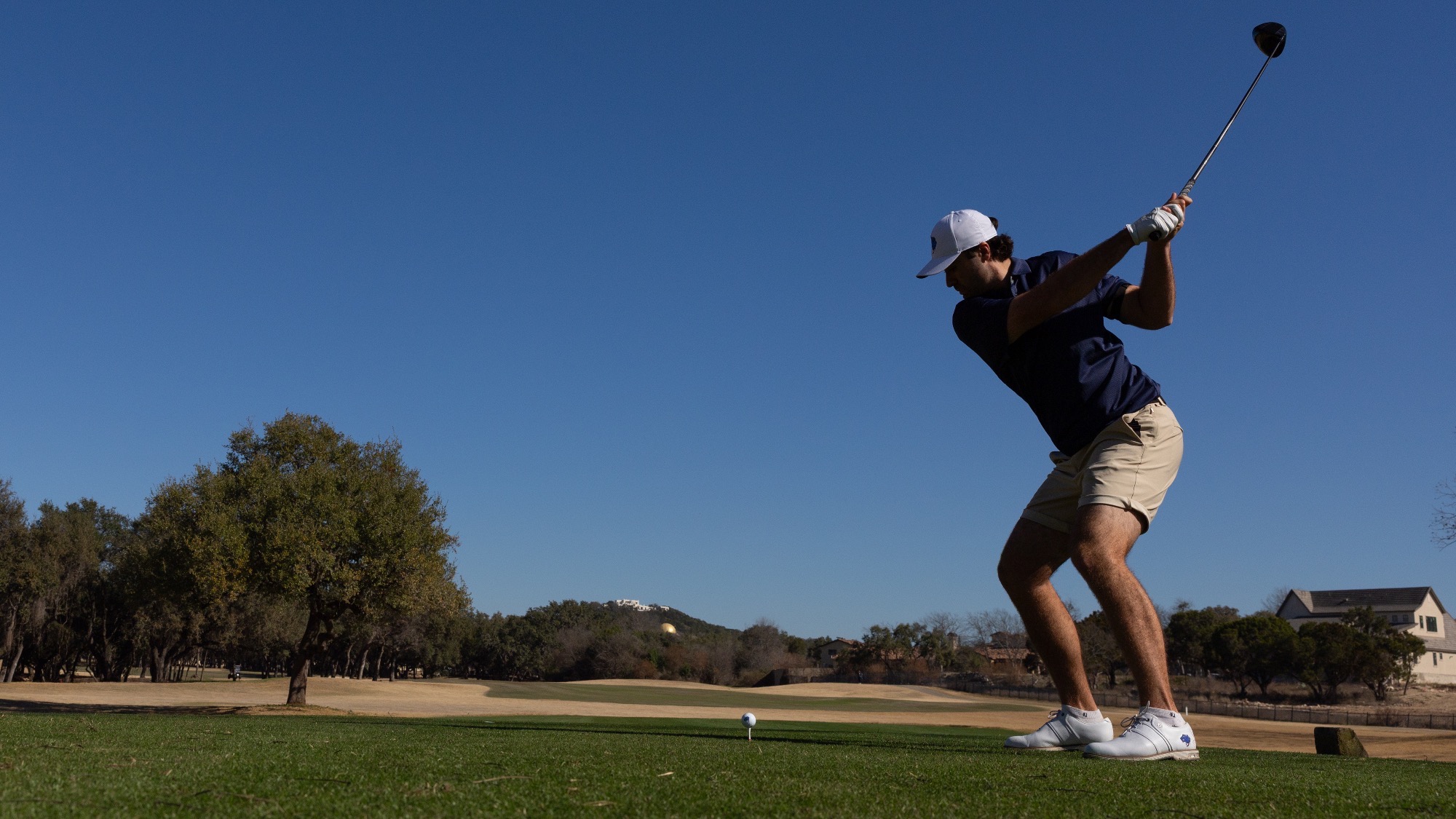 Guillaume Paquette tees off at the Dominion Country Club