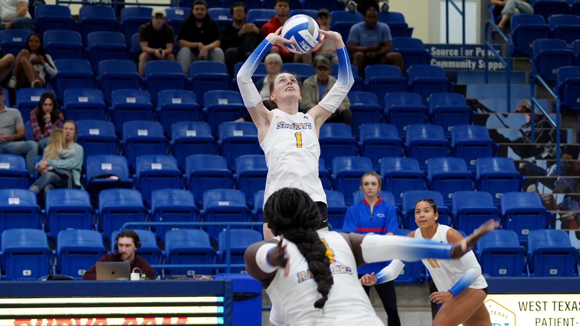 Haleigh Wilk jump sets at Lubbock Christian.