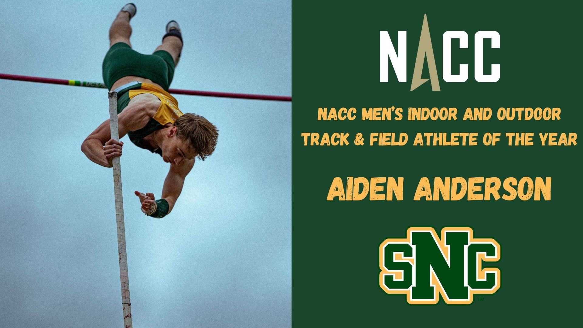 Anderson NACC Track and Field Athlete of the Year Graphic