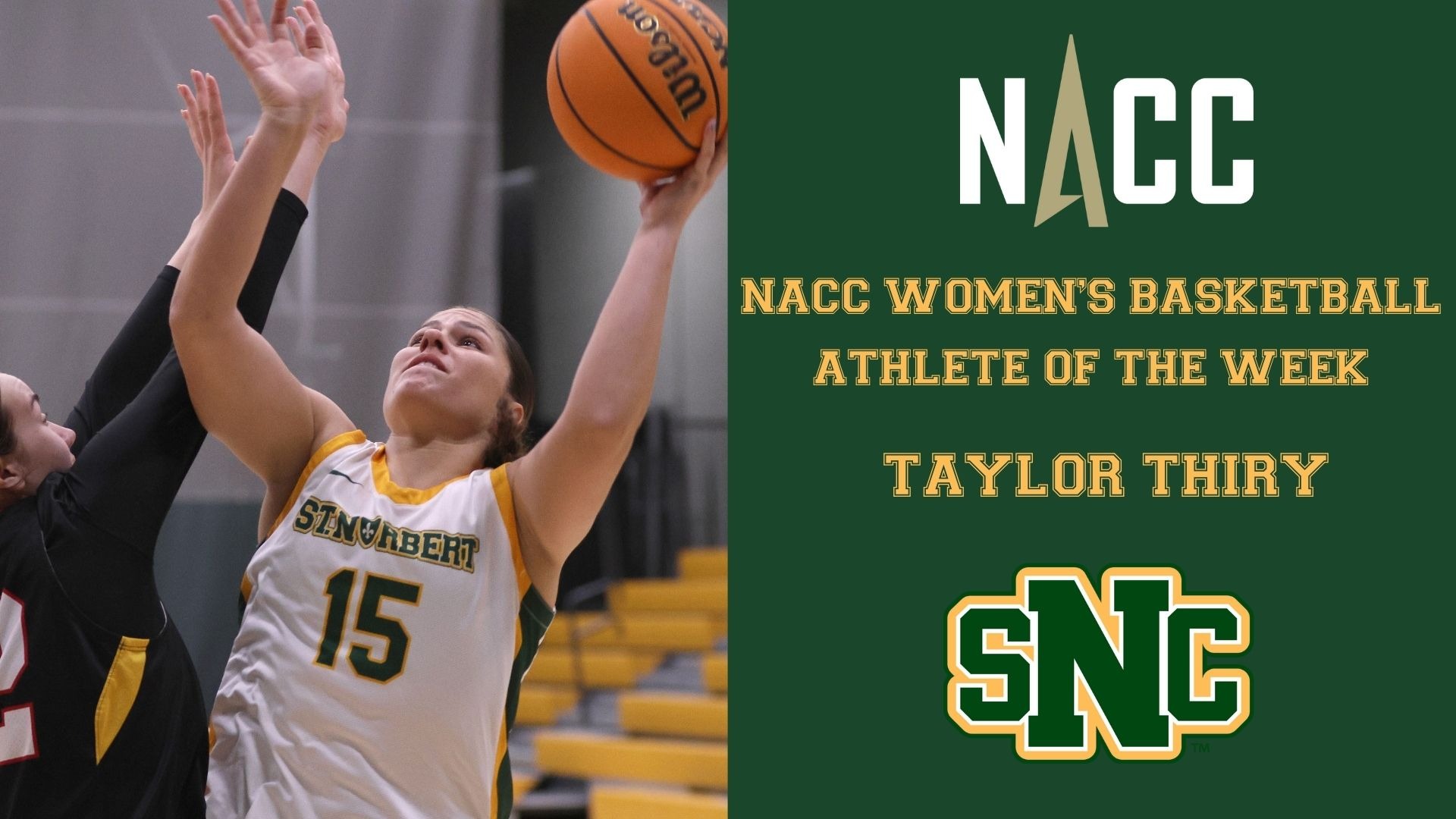 Taylor Thiry Player of the Week Graphic February 24