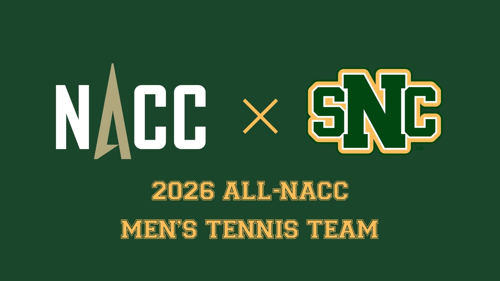 2026 All-NACC Men's Tennis Graphic