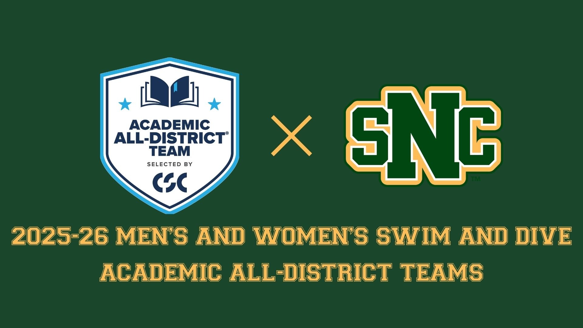 CSC Swim and Dive Academic All-District