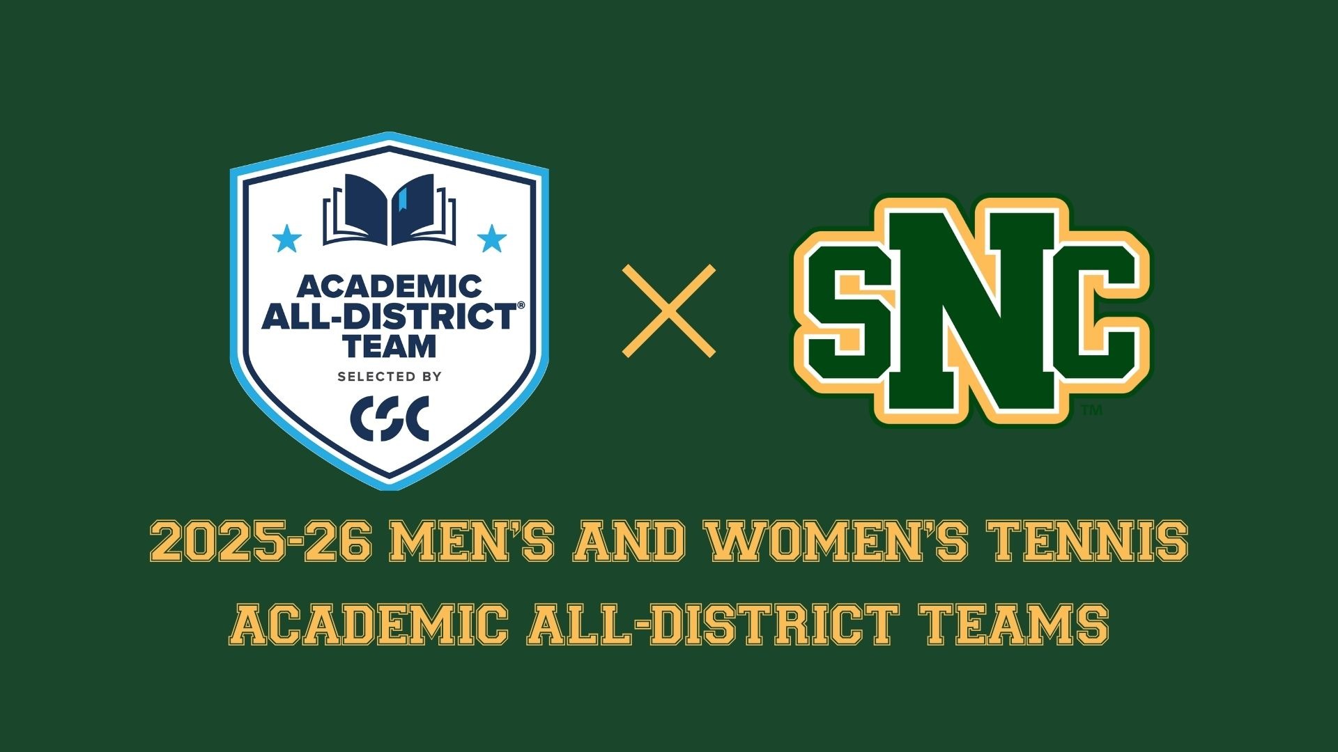 2025-26 Academic All-District Tennis Graphic