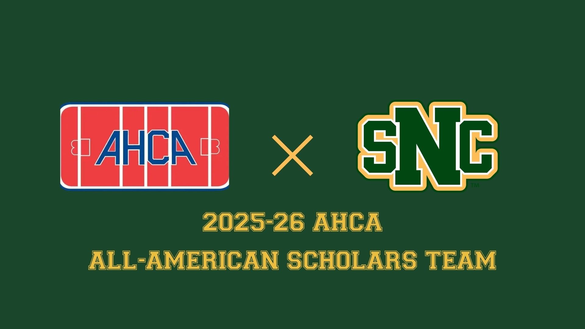 AHCA All-American Scholars Graphic 2026