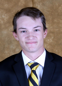 A headshot of Casey Parker of the St. Olaf College men's hockey team.