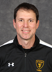 A headshot of St. Olaf Assistant Men's Tennis Coach Nick Hupton.