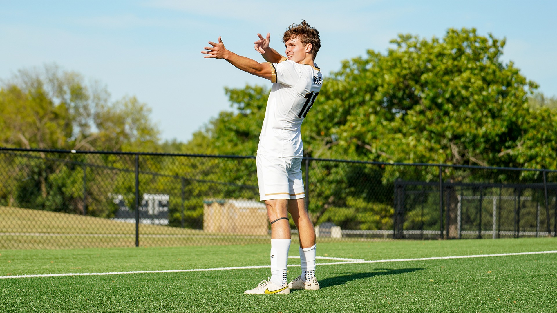 Ryan Wilson celebrates a goal.