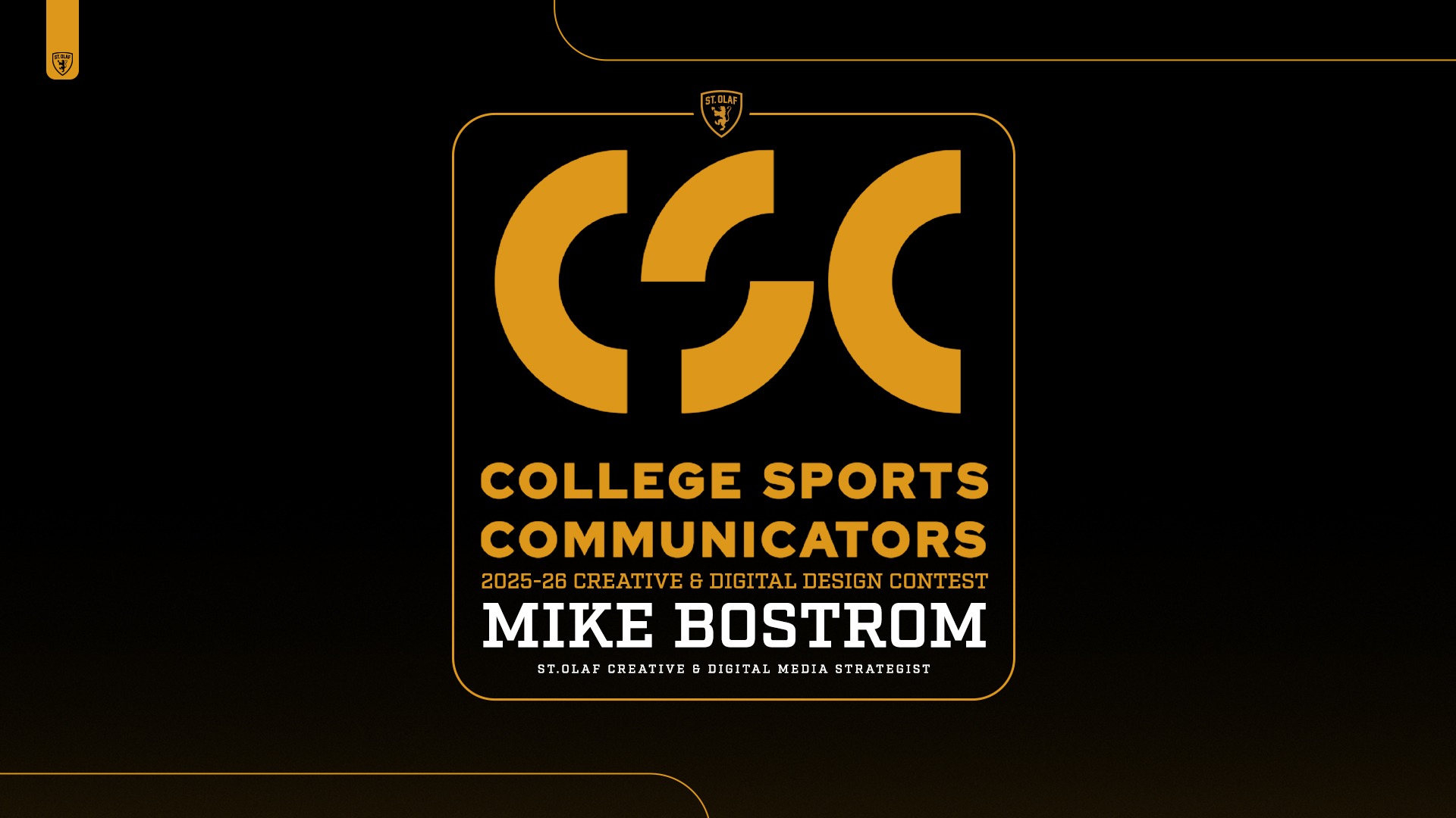 A graphic displaying text for Mike Bostrom's entry.